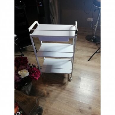 Professional treatment trolley for cosmetologists NG-ST027, white color 7