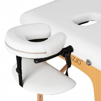Профессиональный складной массажный стол FIZJO LUX 2, белого цвета 2