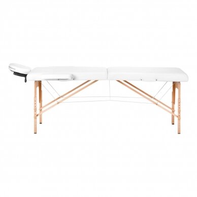 Профессиональный складной массажный стол FIZJO LUX 2, белого цвета 1