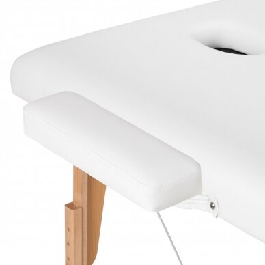 Профессиональный складной массажный стол FIZJO LUX 2, белого цвета 7