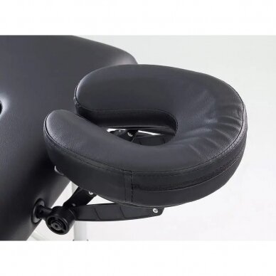 Profesionalus sulankstomas masažo stalas NADIA, juodos spalvos 2