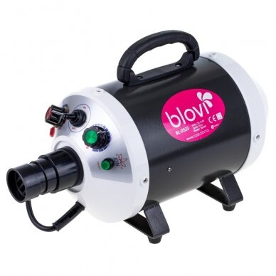 Профессиональный фен для сушки шерсти собак Blovi Cosmo Ionic Dryer 2000W с плавной регулировкой нагрева и потока воздуха, 120 л/с 1