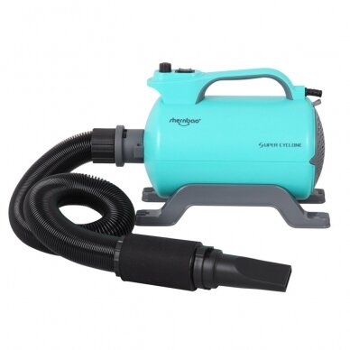 Professional dog fur dryer Shernbao Super Cyclone 2600 W with smooth air flow control and 2 temperature settings, 95 l/s 3