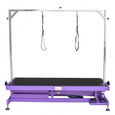 Профессиональный стол для стрижки животных Blovi Callisto Purple с электроуправлением, 125x65см., цвет фиолетовый 3