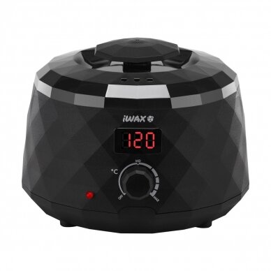 Professional wax heater for cans and pellets iWAX DIAMOND TECH 400ML 100W, black color Professional wax heater for cans and pellets iWAX DIAMOND TECH 400ML 100W, black color