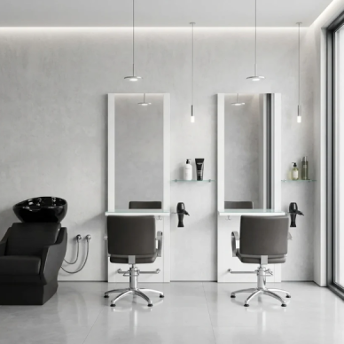 Profesionalus veidrodis-konsolė kirpykloms bei grožio salonams QUADRO 4 Profesionalus veidrodis-konsolė kirpykloms bei grožio salonams QUADRO 4