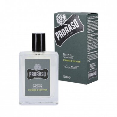 PRORASO CYPRES&VETYVER COLOGNE SPRAY Cologne water, 100ml. PRORASO CYPRES&VETYVER COLOGNE SPRAY Cologne water, 100ml.
