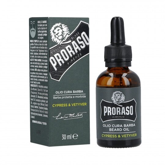 PRORASO CYPRES&VETYVER BEARD OIL масло для бороды, 30мл. PRORASO CYPRES&VETYVER BEARD OIL масло для бороды, 30мл.
