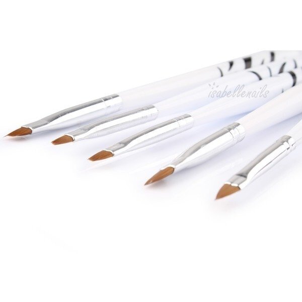 Professional manicure brush set ZEBRA, 5 pcs. 1 Professional manicure brush set ZEBRA, 5 pcs. 1