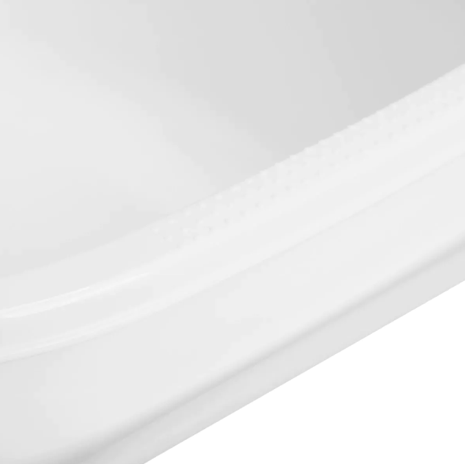 Professional pedicure bath with steel foot for podological work SIMPLE, white color 5