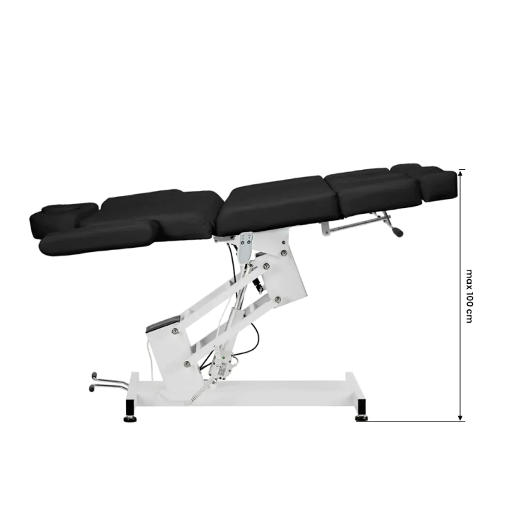 Профессиональный электрическая кровать-кушетка для косметолога AZZURRO 706 PEDI, черная (1 мотор) 3 Профессиональный электрическая кровать-кушетка для косметолога AZZURRO 706 PEDI, черная (1 мотор) 3