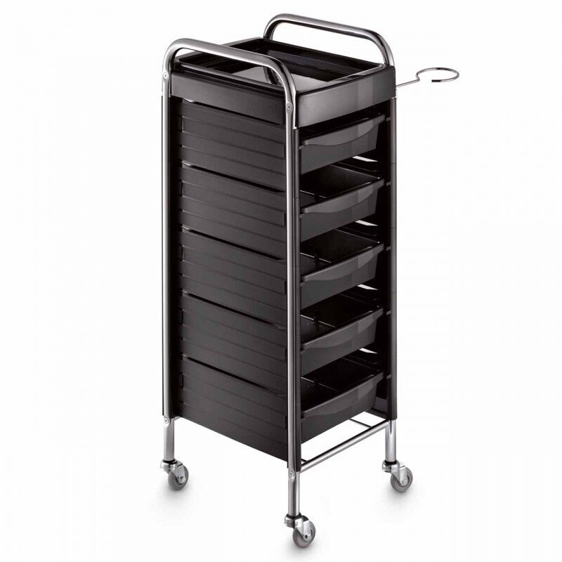 Professional Hairdressing Trolley KAPPA A, black color Professional Hairdressing Trolley KAPPA A, black color