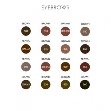 QLINE pigments for eyebrows (choice of 16 colors), 5 ml. 1
