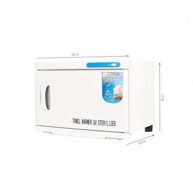 Profesionalus rankšluosčių šildytuvas su UV sterilizatoriumi 16 l, baltos spalvos 3