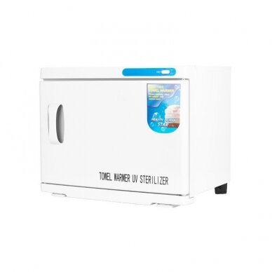 Profesionalus rankšluosčių šildytuvas su UV sterilizatoriumi 23 l, baltos spalvos