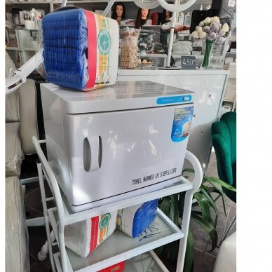 Profesionalus rankšluosčių šildytuvas su UV sterilizatoriumi 23 l, baltos spalvos 5
