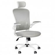 Оффисное кресло MAX COMFORT 73H, бело-серого цвета
