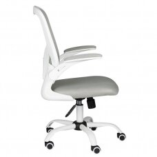 Registratūros, biuro kėdė ECO COMFORT 02, baltai pilka