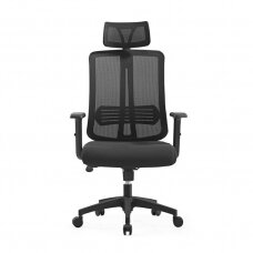Registratūros ir biuro kėdė MAX COMFORT 5H, juodos spalvos