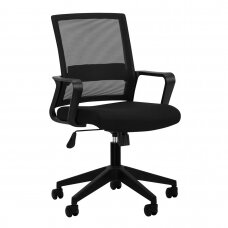 Registratūros, biuro kėdė QS-11, juodos spalvos