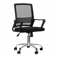 Registratūros, biuro kėdė QS-03, juodos spalvos