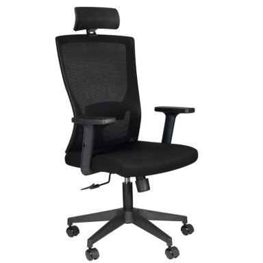 Reception and office chair COMFORT 32H, black color Reception and office chair COMFORT 32H, black color