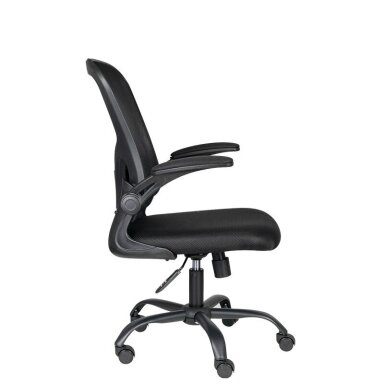 Reception and office chair COMFORT 73, black color Reception and office chair COMFORT 73, black color
