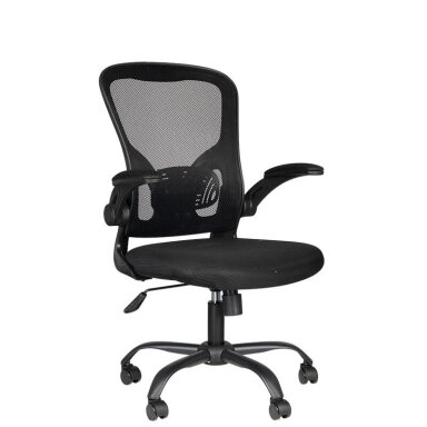 Reception and office chair COMFORT 73, black color Reception and office chair COMFORT 73, black color