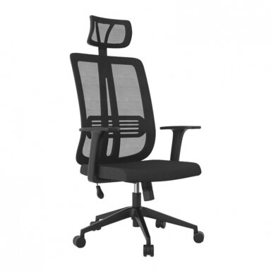 Reception and office chair MAX COMFORT 5H, black color Reception and office chair MAX COMFORT 5H, black color