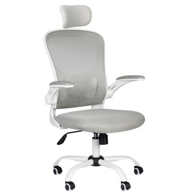 Office chair MAX COMFORT 73H, white-grey color Office chair MAX COMFORT 73H, white-grey color
