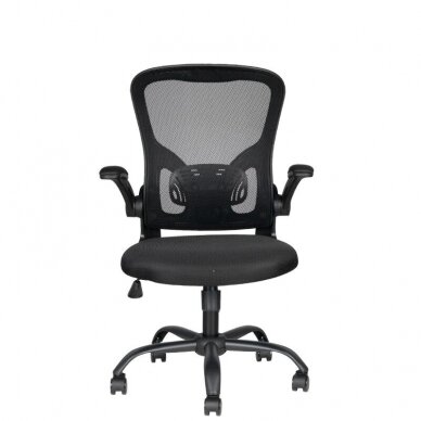 Registratūros ir biuro kėdė COMFORT 73, juodos spalvos 3