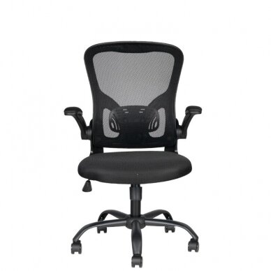Reception and office chair COMFORT 73, black color 3 Reception and office chair COMFORT 73, black color 3