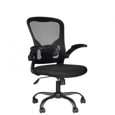 Registratūros ir biuro kėdė COMFORT 73, juodos spalvos