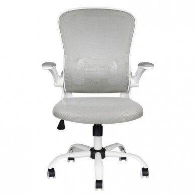 Registratūros ir biuro kėdė ECO COMFORT 02, baltai pilka 4