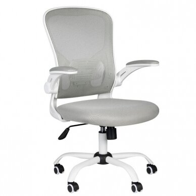 Registratūros ir biuro kėdė ECO COMFORT 02, baltai pilka