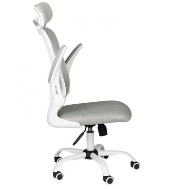 Registratūros, biuro kėdė MAX COMFORT 73H, baltai pilka 2