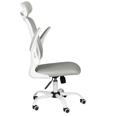 Registratūros, biuro kėdė MAX COMFORT 73H, baltai pilka 2 Registratūros, biuro kėdė MAX COMFORT 73H, baltai pilka 2