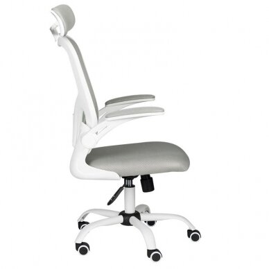 Registratūros, biuro kėdė MAX COMFORT 73H, baltai pilka 3 Registratūros, biuro kėdė MAX COMFORT 73H, baltai pilka 3