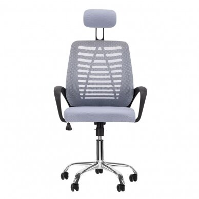 Registratūros, biuro kėdė QS-02, pilkos spalvos 2