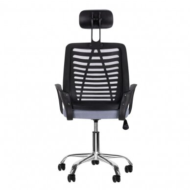 Registratūros, biuro kėdė QS-02, pilkos spalvos 3