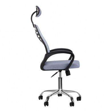 Registratūros, biuro kėdė QS-02, pilkos spalvos 1