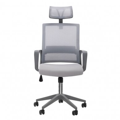 Registratūros, biuro kėdė QS-05, pilkos spalvos 2