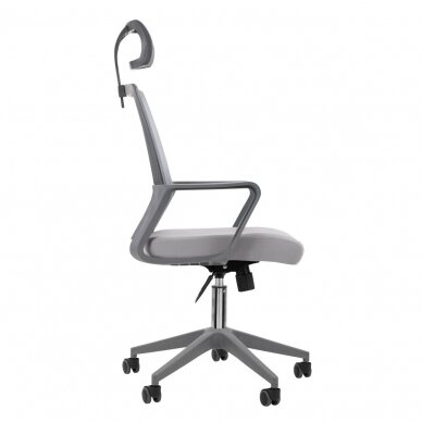 Reception, office chair QS-05, grey color 1