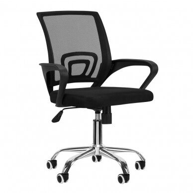 Konferencijų ir biuro kėdė QS-C01, juodos spalvos