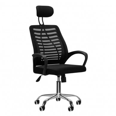Reception and conference office chair QS-02, black color Reception and conference office chair QS-02, black color