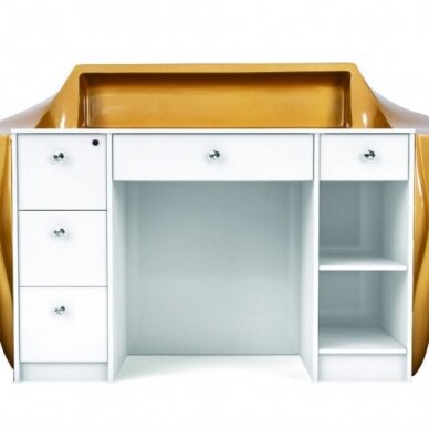 Professional reception desk, MIA, gold color 1