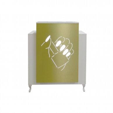 Professional reception desk with LED and a choice of furniture colors 7