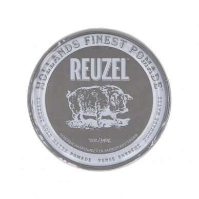 REUZEL EXTREME HOLD MATTE extremely strong matte water hair pomade, 340G.