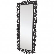 Profesionalus kirpyklos ir grožio salono veidrodis RIALTO (juodos arba permatomos spalvos) su LED apšvietimu