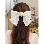 Ribbon hair tie with, 1 pc.